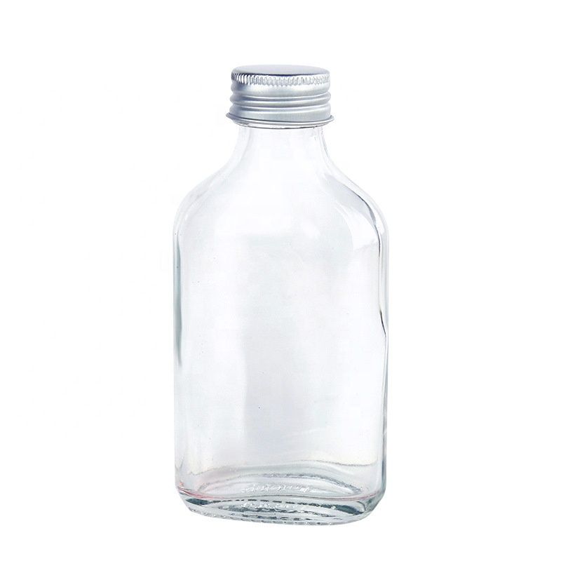 Эргэдэг хөнгөн цагаан бүрээстэй 100мл тунгалаг хоосон спиртийн сав